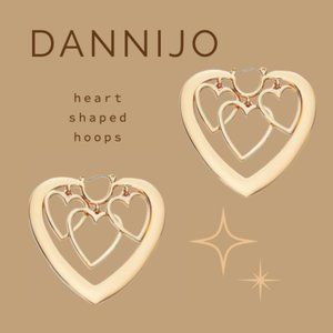 Dannijo Yvette Goldplated Heart Earrings